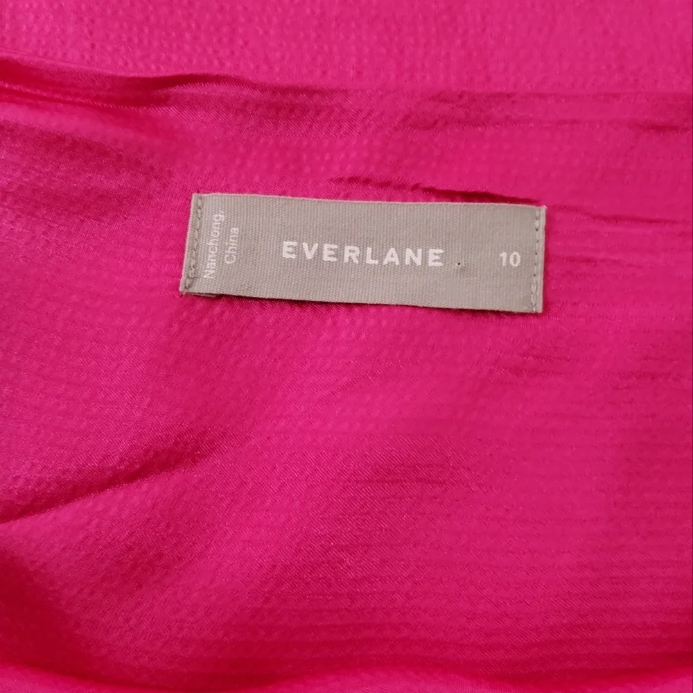 Everlane Hammered Textured Satin Slip Skirt Size 10